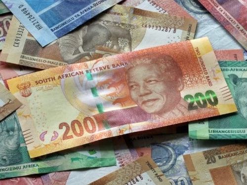 ZAR paper money